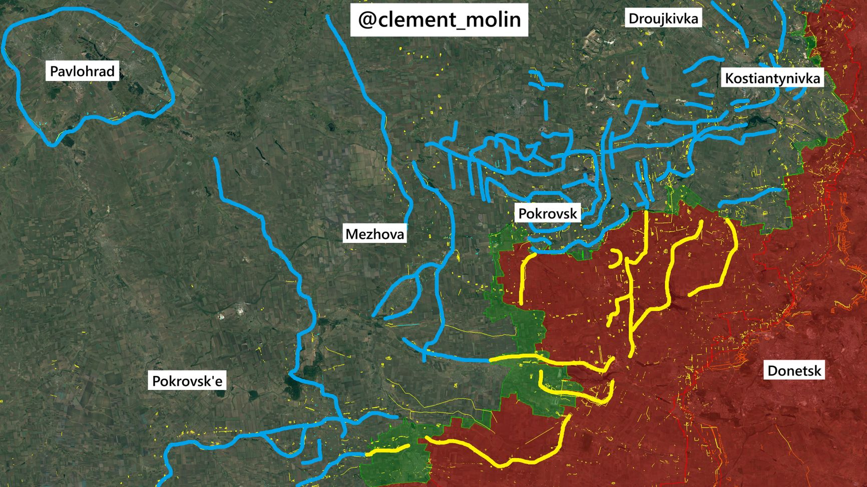 Украинские линии обороны на Донбассе