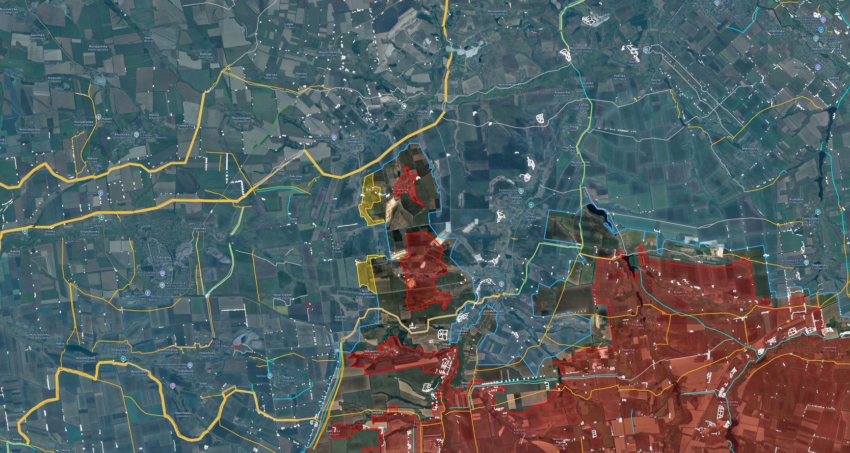 Ситуация на Добропольском выступе по версии исследователя под ником Playfra