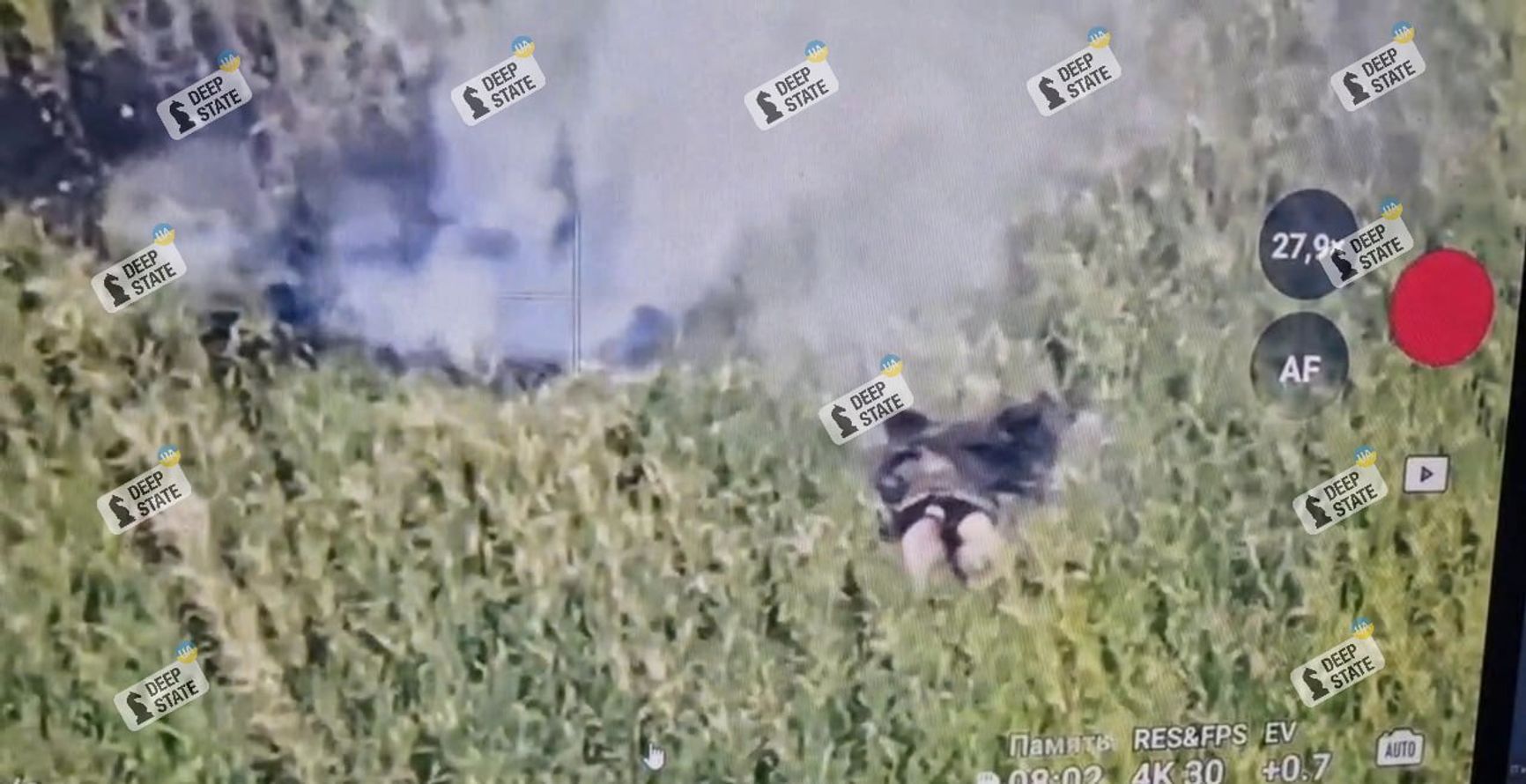 Погибший российский военный около административной границы Днепропетровской области